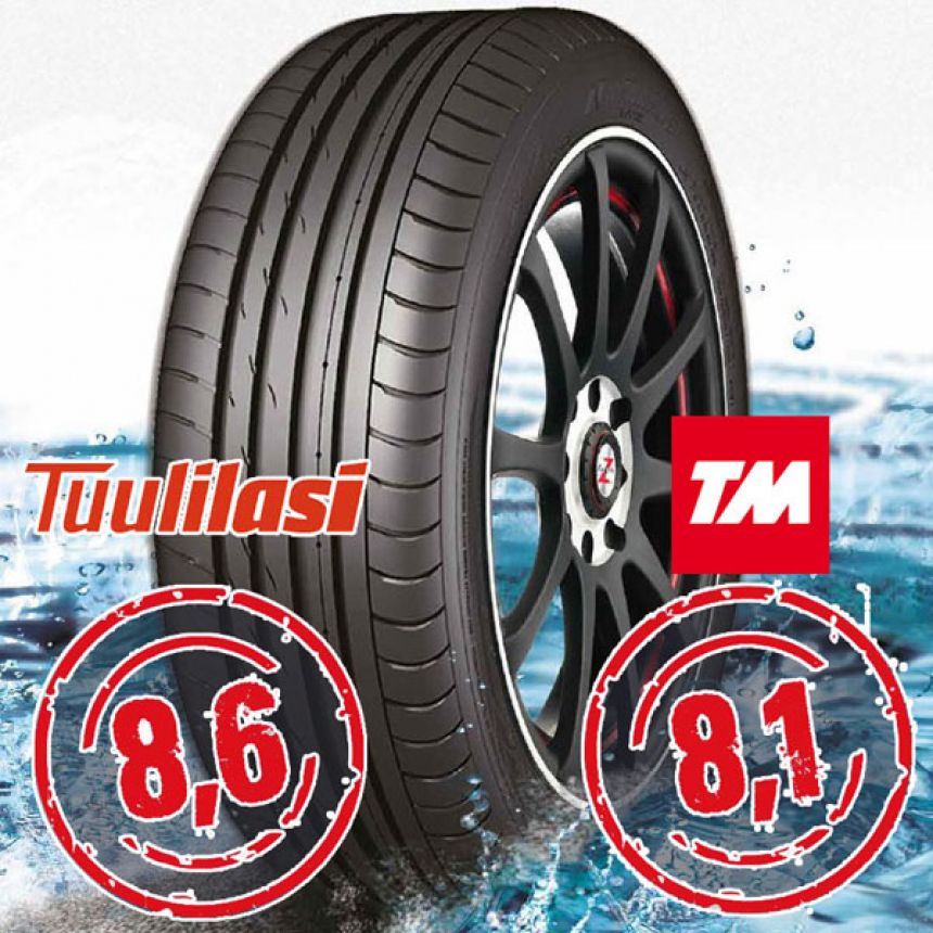 Sportnex AS-2+ TM- ja Tuulilasi-testimenestys 255/35-18 Y