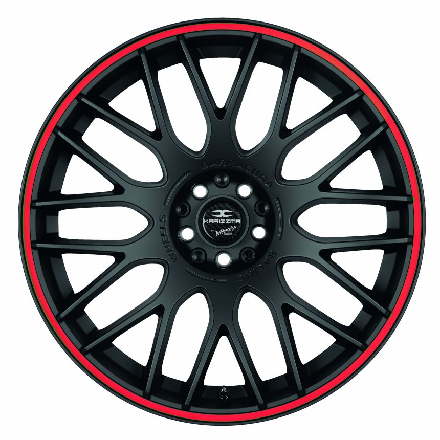 KARIZZMA Mattblack Puresports / Color Trim rot 10.5x20