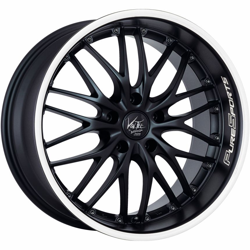 VOLTEC T6 SUV Mattblack Puresports / Color Trim weiss 9x20