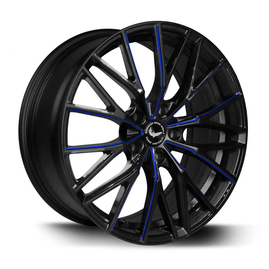 PROJECT 3.0 Black gloss Flashblue 8.5x18