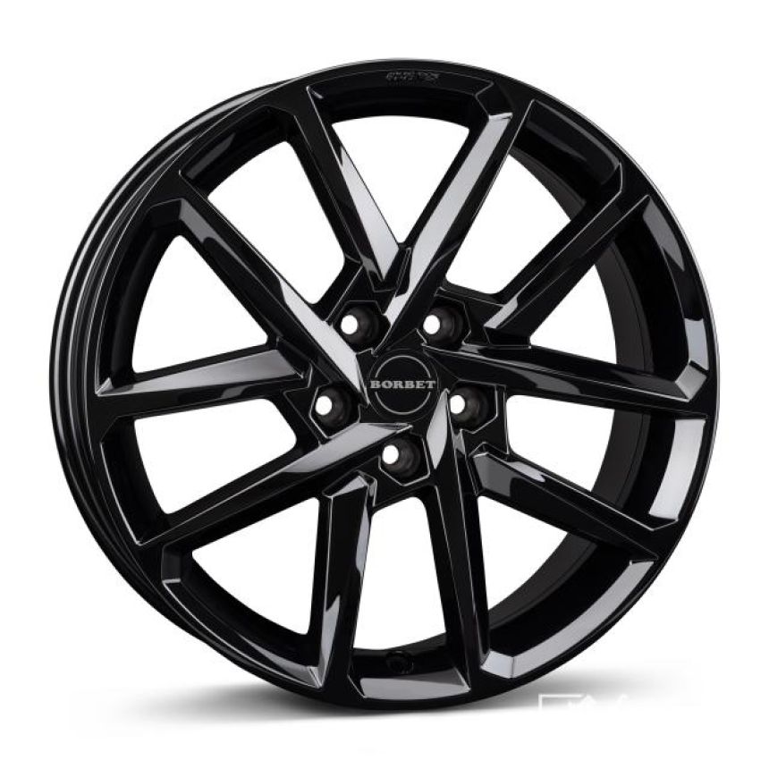 N black glossy 6.5x17