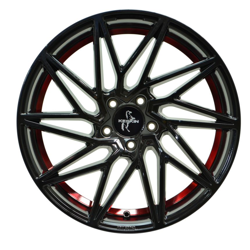 KT20 Black Painted Red Inside  8.5x20