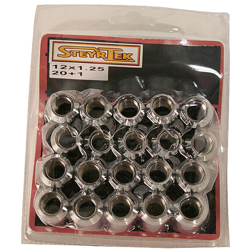 Tähtipääkolo aluvannemutterisarja 1,5mm nousu, 12mm, 20 kpl